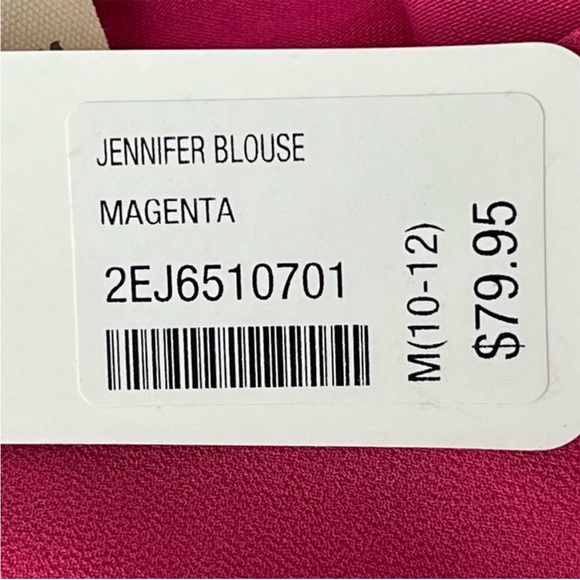 SOFT SURROUNDINGS NWT JENNIFER BLOUSE TUNIC MAGENTA PINK MEDIUM - Picture 5 of 12